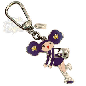 NWOT Coach Poppy Chan Violette Key Chain Fob Charm 92762 - Rare 2009 Japan